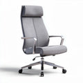Wooden and leather executive office chair with adjustable height and ergonomic support 75 x 75 x 110cm