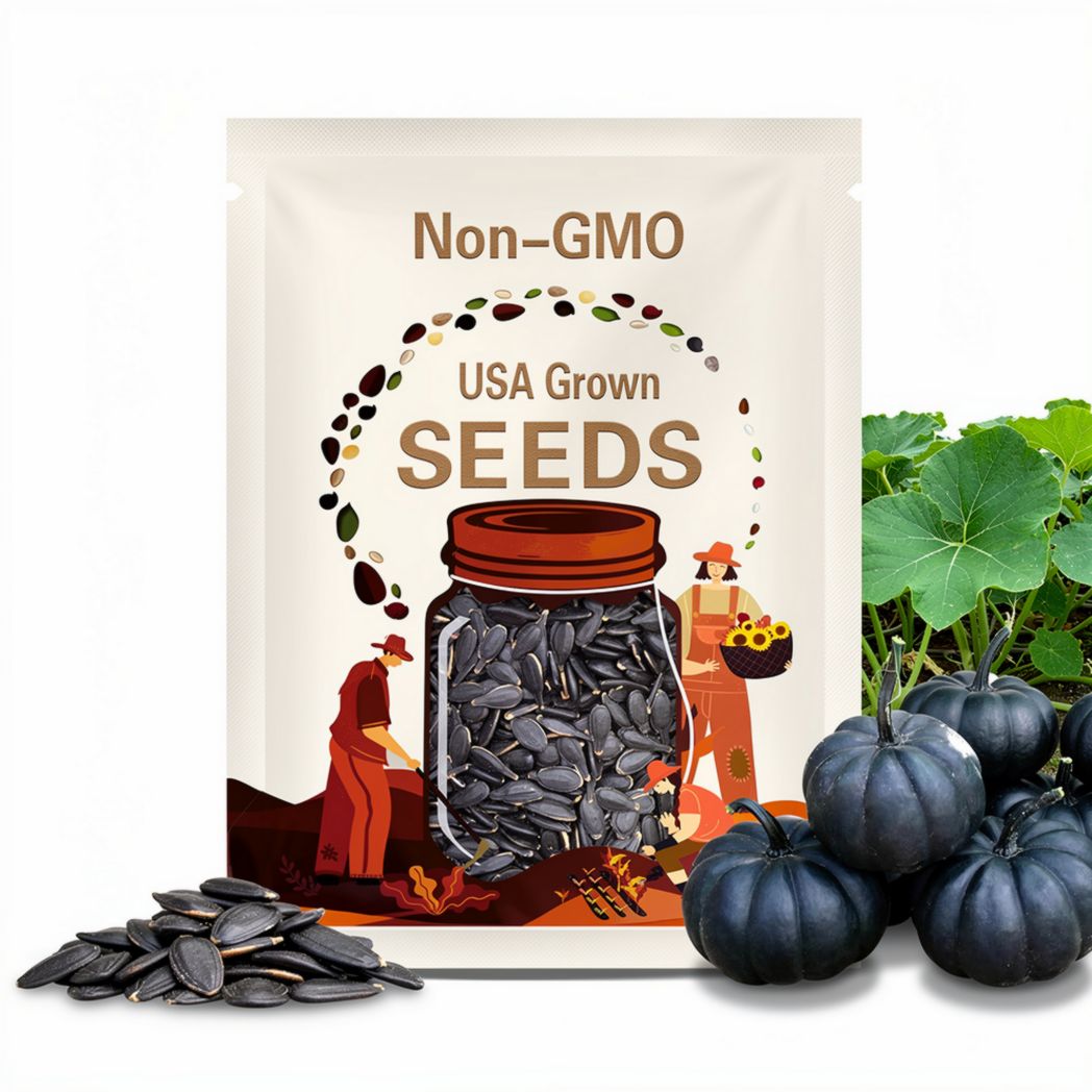 10 Black Kat Pumpkin Seeds. Ships free