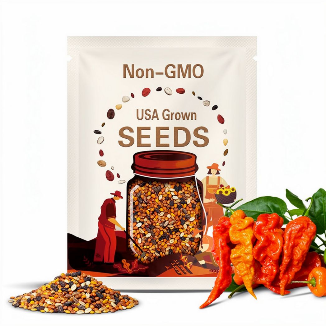 Award-Winning Heirloom (2025) - Ghost Pepper Seed Pack - High Germination Rate! Capsicum chinense PREMIUM SEEDS