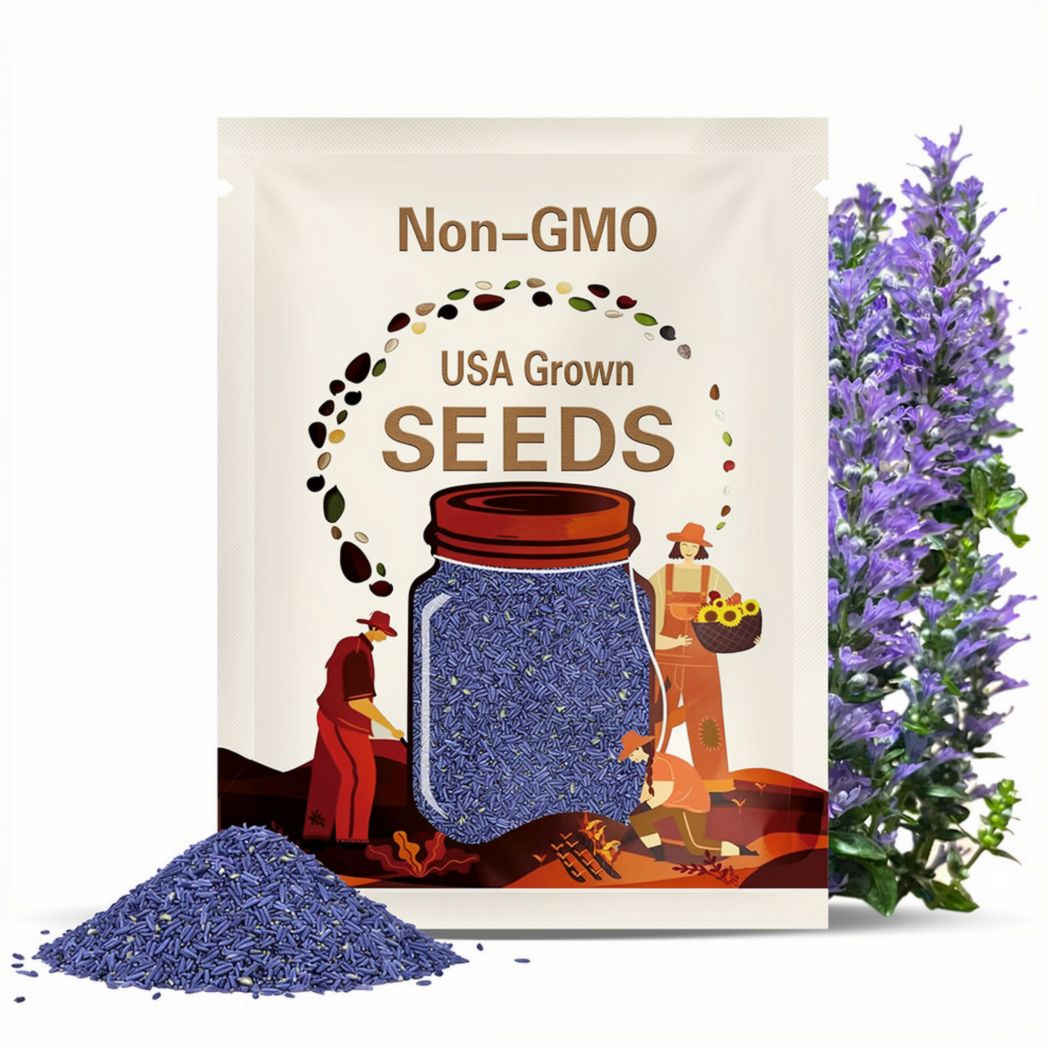 Borage Blue | 100 Seeds | Medicinal | Culinary Herb | Non GMO | Borago officinalis