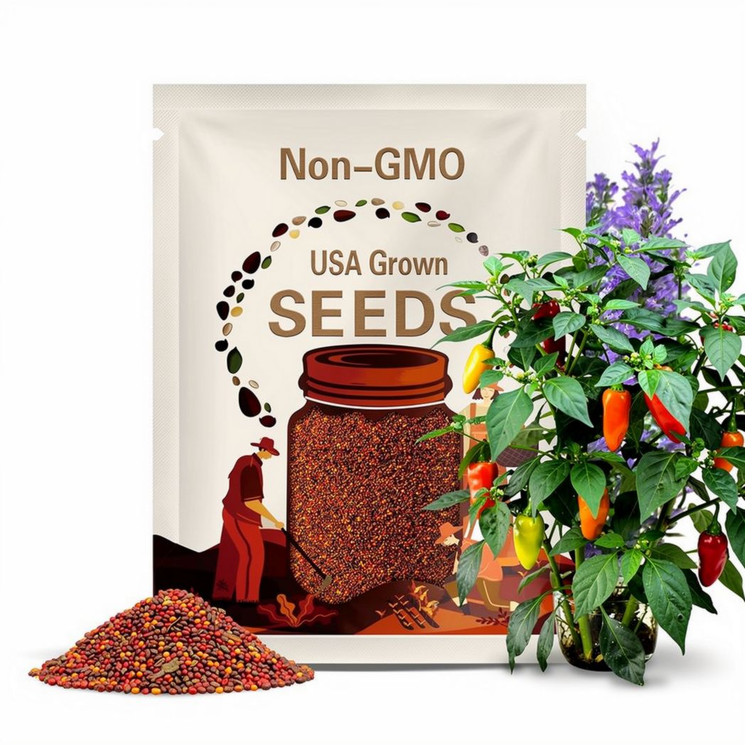 Jumbo Aji Charapita Red Pepper Seeds - Very Flavorful and Spicy Pepper - Amazing for food dishes and more!